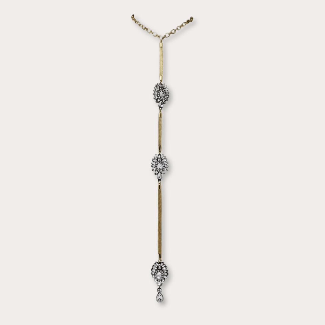 Rhinestone Lariat - LAURA CANTU JEWELRY
