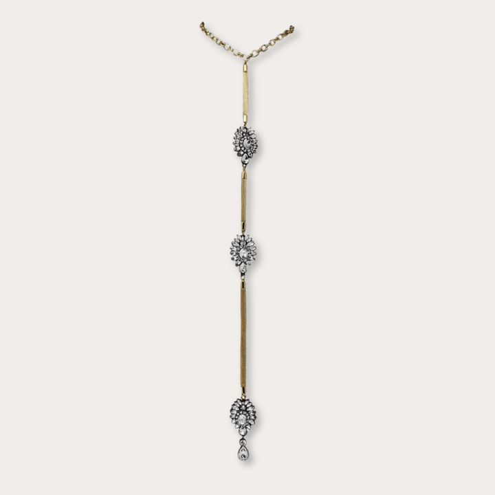 Rhinestone Lariat - LAURA CANTU JEWELRY