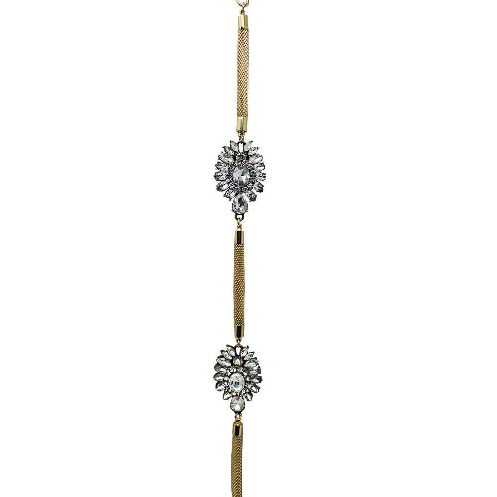 Rhinestone Lariat Necklace - LAURA CANTU JEWELRY US