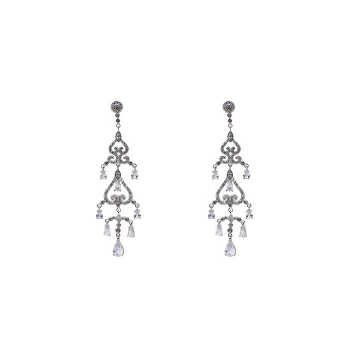 Silver Chandelier Earrings - LAURA CANTU JEWELRY