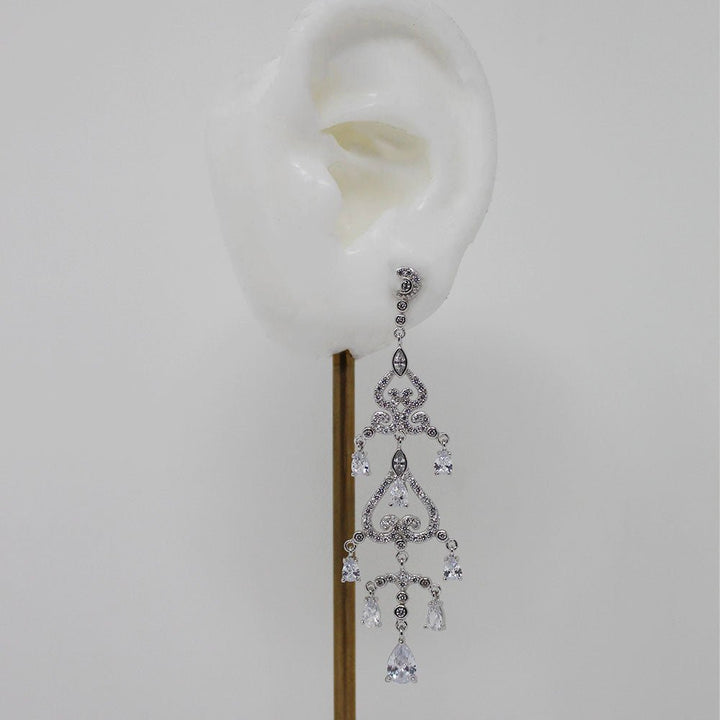 Silver Chandelier Earrings - LAURA CANTU JEWELRY