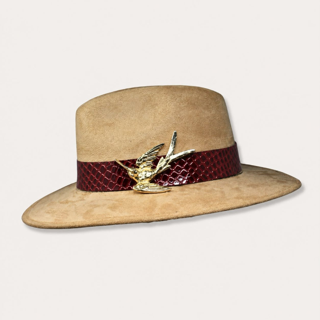 Suede Hat Colibri - LAURA CANTU JEWELRY