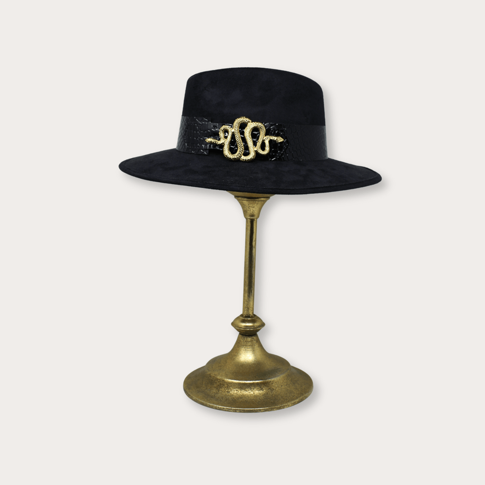 Suede Hat Vibora - LAURA CANTU JEWELRY