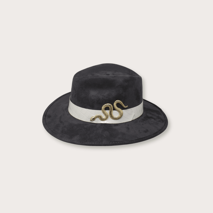 Suede Hat Vibora Dorada - LAURA CANTU JEWELRY