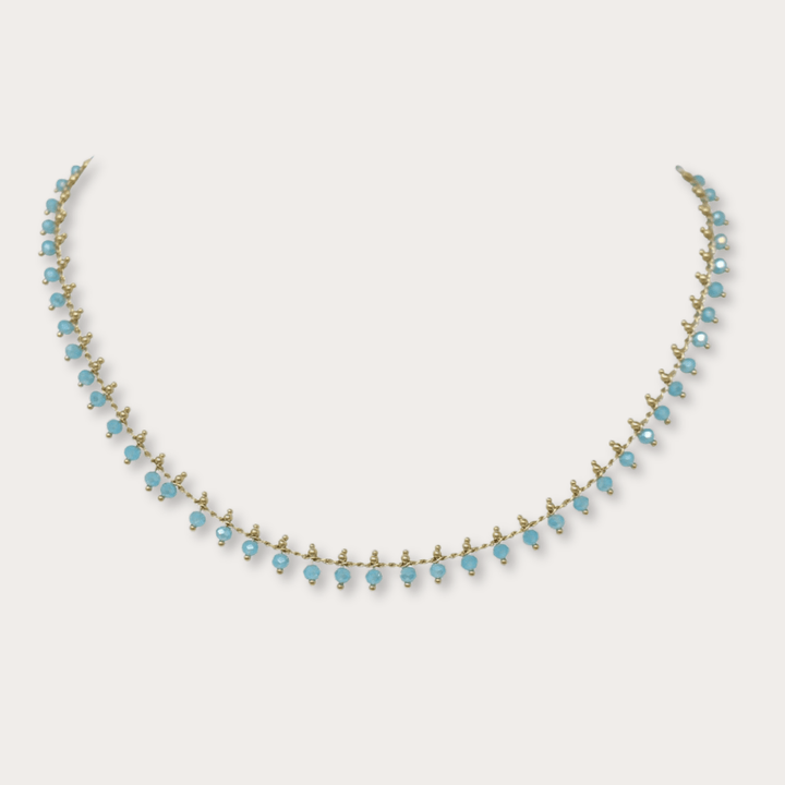 Sydney Aqua Necklace - LAURA CANTU JEWELRY