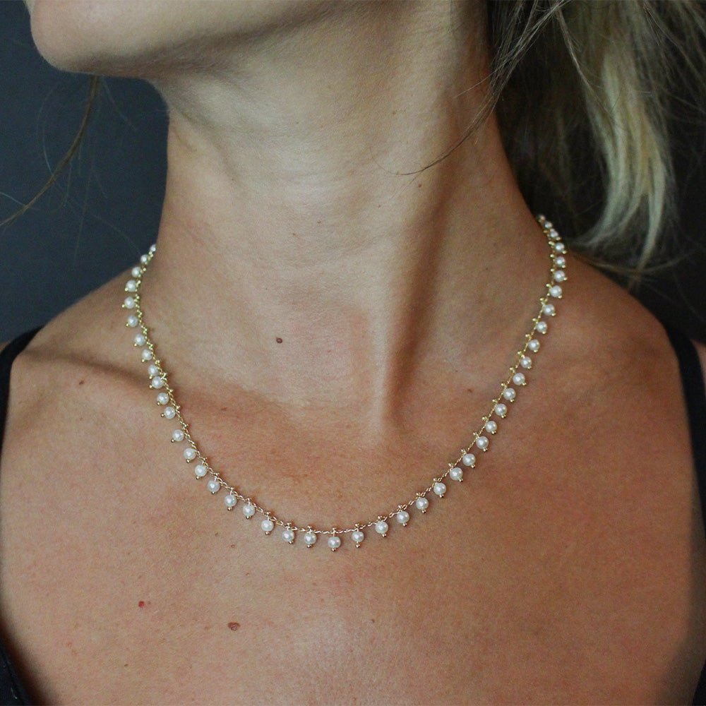 Sydney Pearl Necklace - LAURA CANTU JEWELRY US