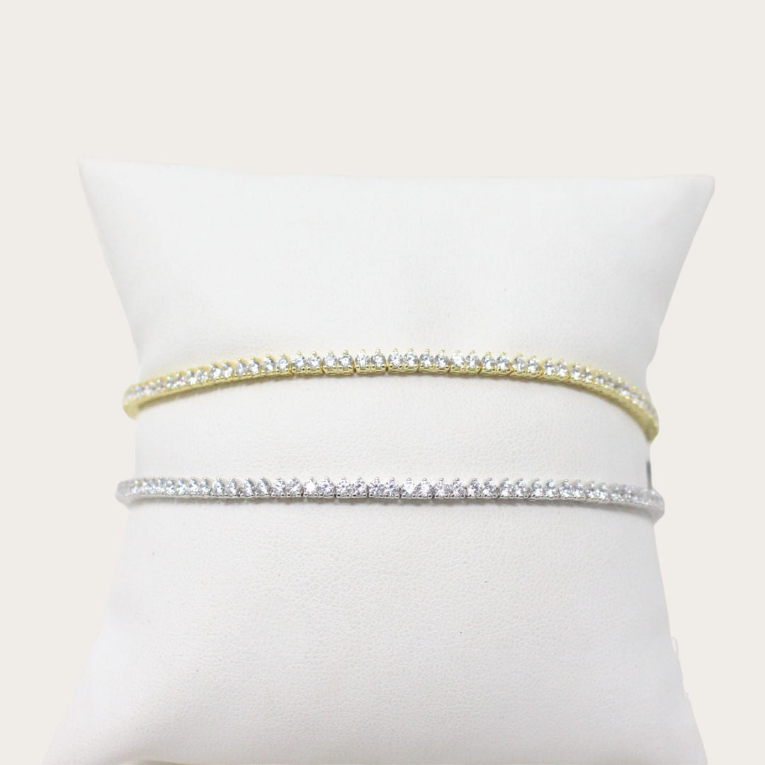 Tennis Bracelet 3 prong - LAURA CANTU JEWELRY