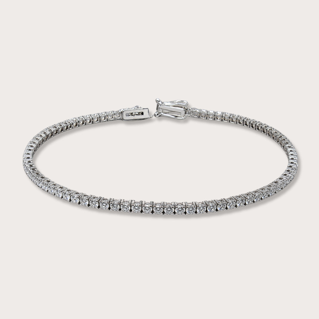 Tennis Bracelet Gold Lab Diamond 2.12ct - LAURA CANTU JEWELRY
