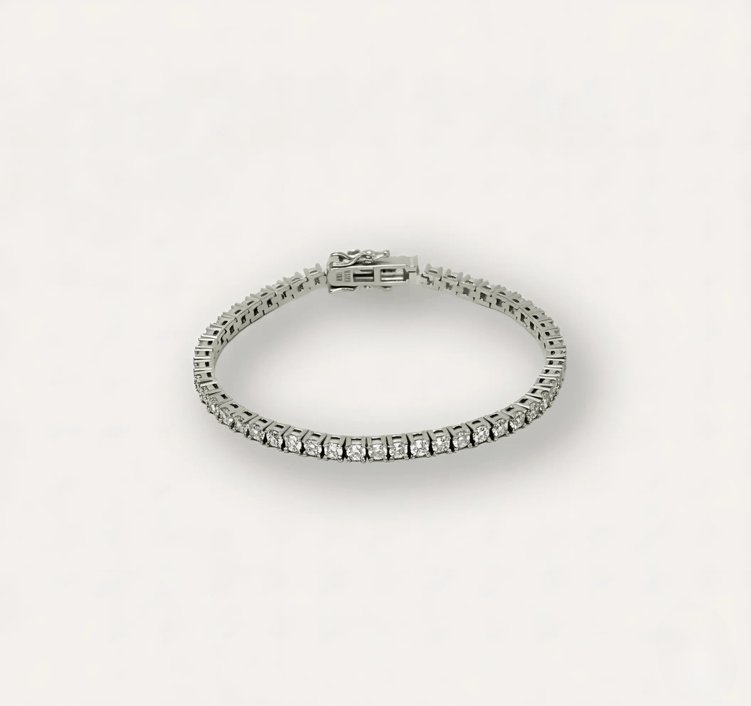 Tennis Bracelet Silver - LAURA CANTU JEWELRY