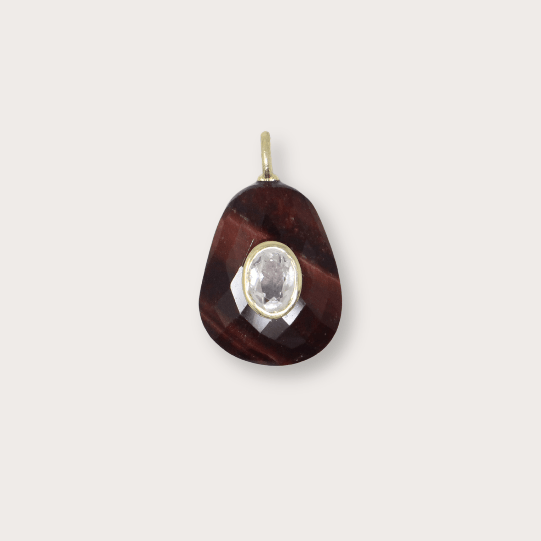 Tiger Eye Drop - LAURA CANTU JEWELRY
