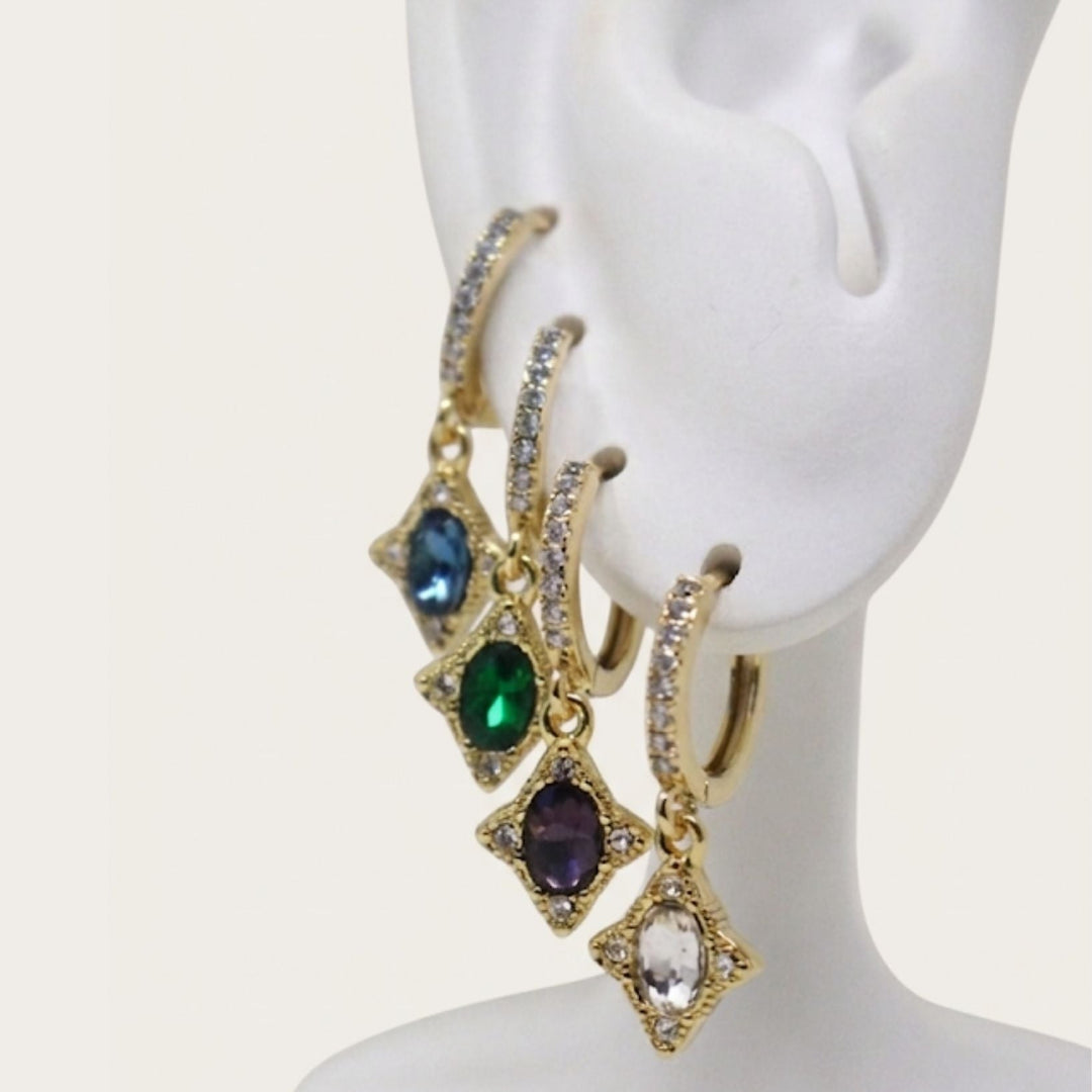 Vintage Oval Gem Piercing - LAURA CANTU JEWELRY