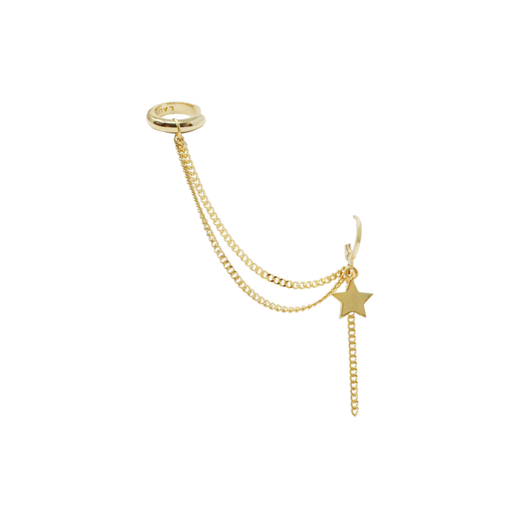 Piercing with Hugger and Charms