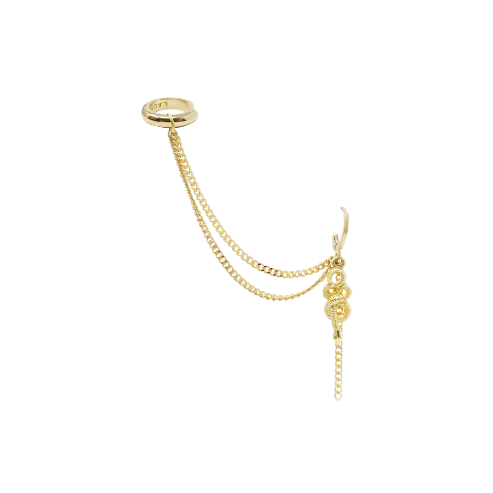 Piercing with Hugger and Charms