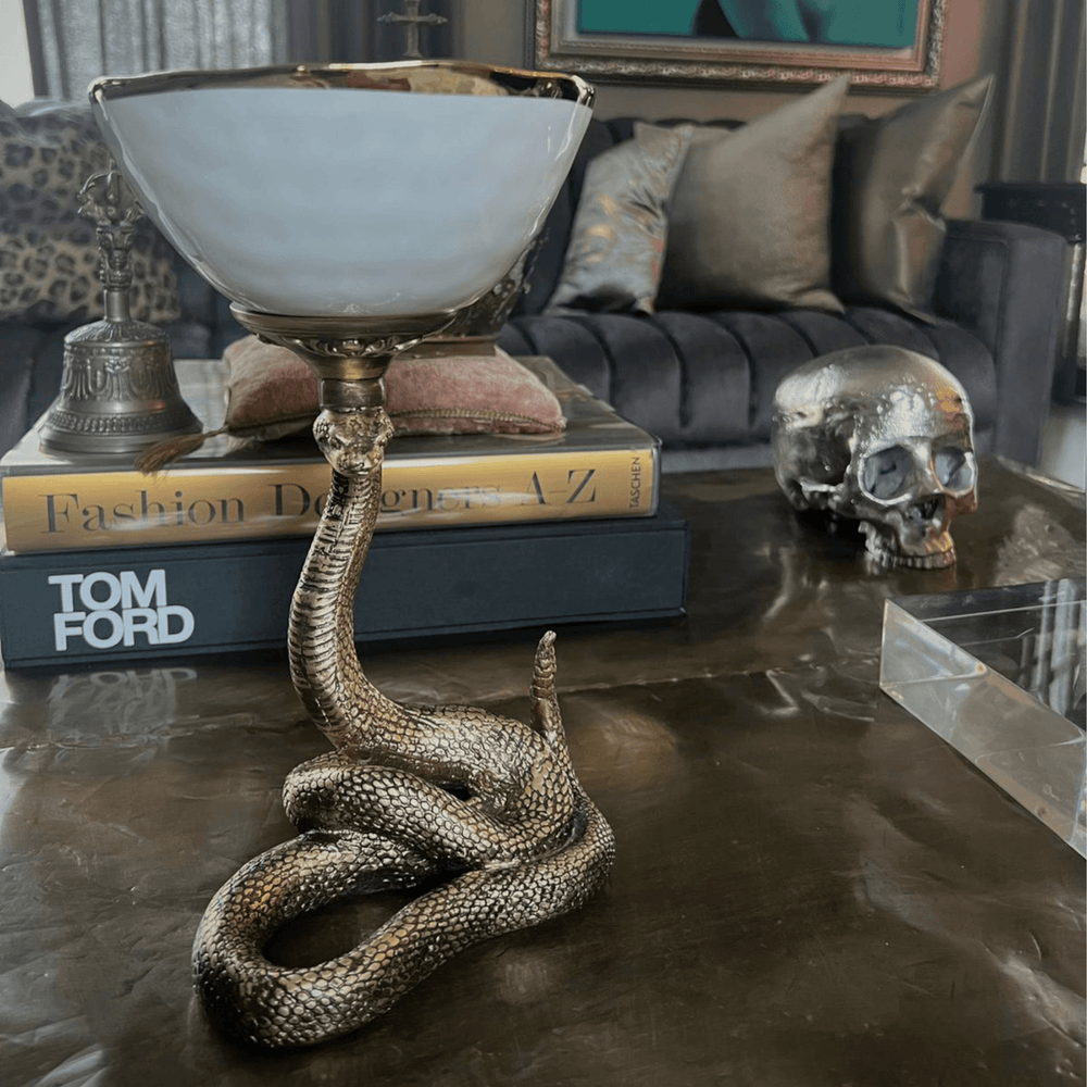 Adorno Víbora con Plato Hondo - LAURA CANTU JEWELRY