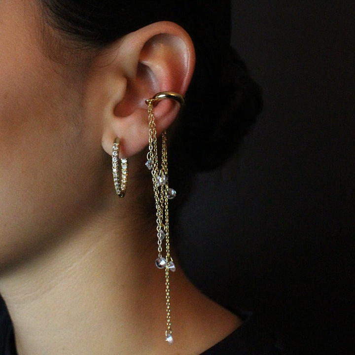 Alexis Hugger Con Cristales - LAURA CANTU JEWELRY