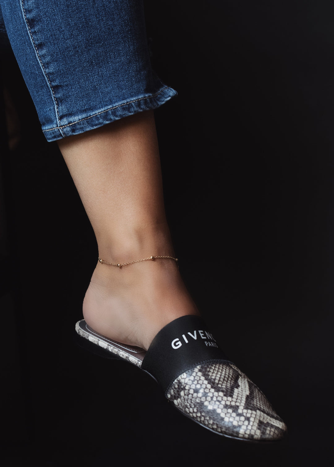 Ball and Chain Anklet - LAURA CANTU JEWELRY