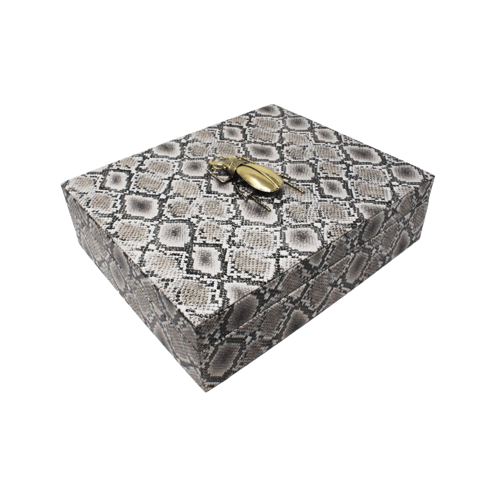 Beetle Embossed Big Box - LAURA CANTU JEWELRY