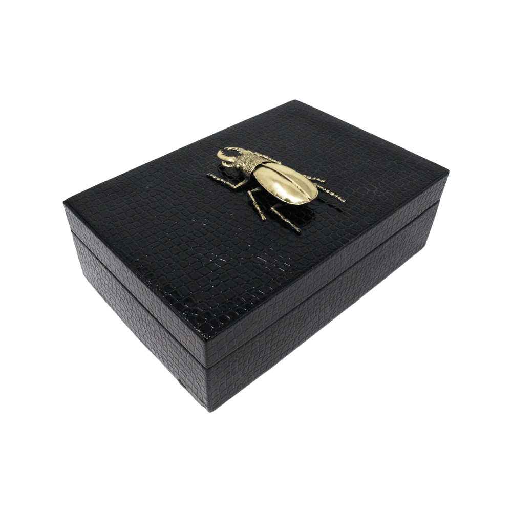 Beetle Embossed Small Box - LAURA CANTU JEWELRY