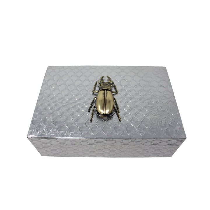 Beetle Embossed Small Box - LAURA CANTU JEWELRY