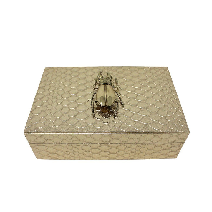 Beetle Embossed Small Box - LAURA CANTU JEWELRY