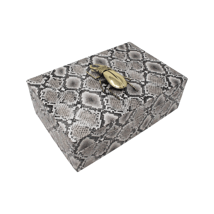 Beetle Embossed Small Box - LAURA CANTU JEWELRY US