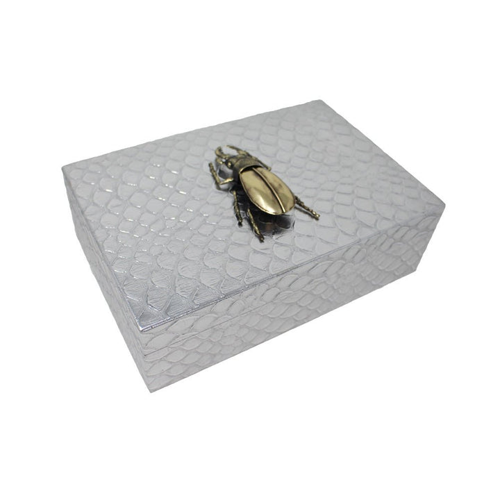 Beetle Embossed Small Box - LAURA CANTU JEWELRY