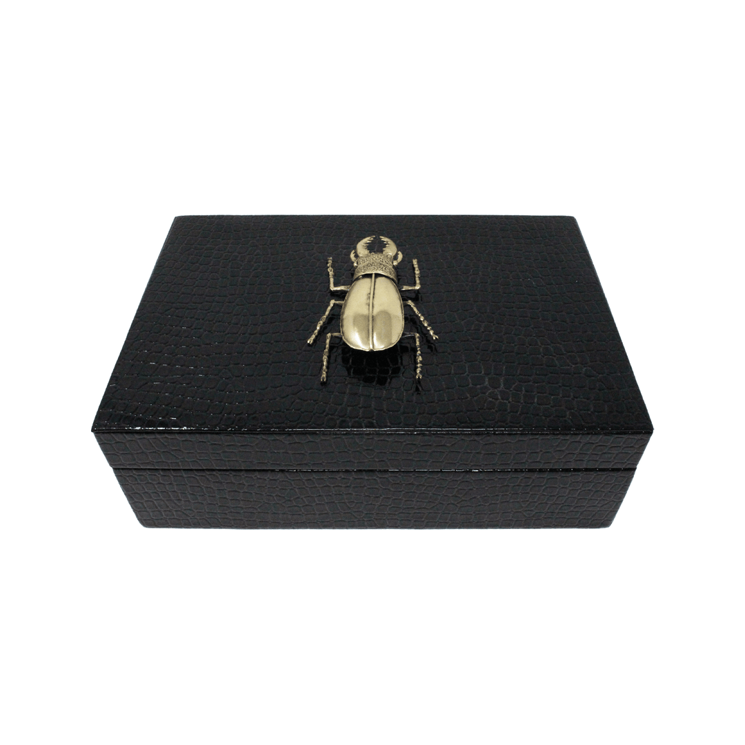 Beetle Embossed Small Box - LAURA CANTU JEWELRY
