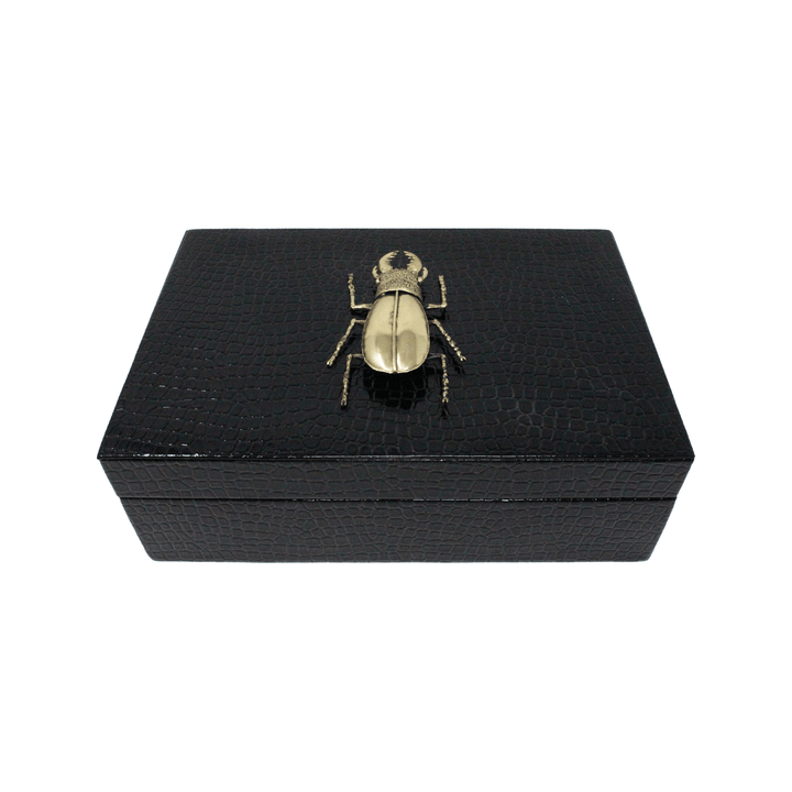 Beetle Embossed Small Box - LAURA CANTU JEWELRY