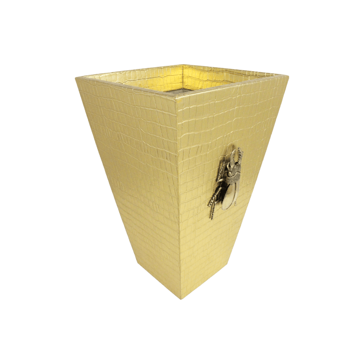 Beetle Embossed Wastebasket - LAURA CANTU JEWELRY