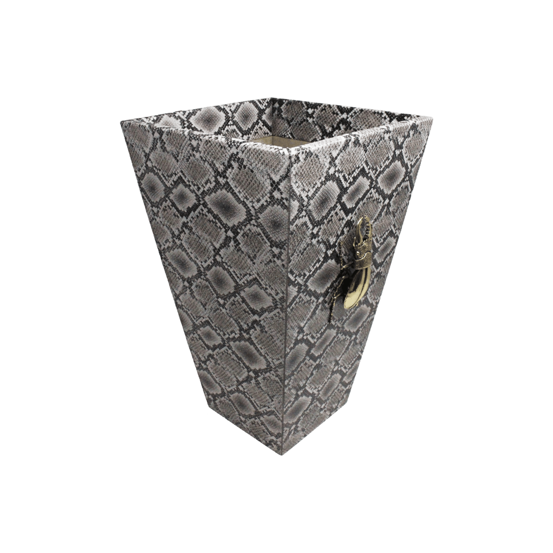 Beetle Embossed Wastebasket - LAURA CANTU JEWELRY