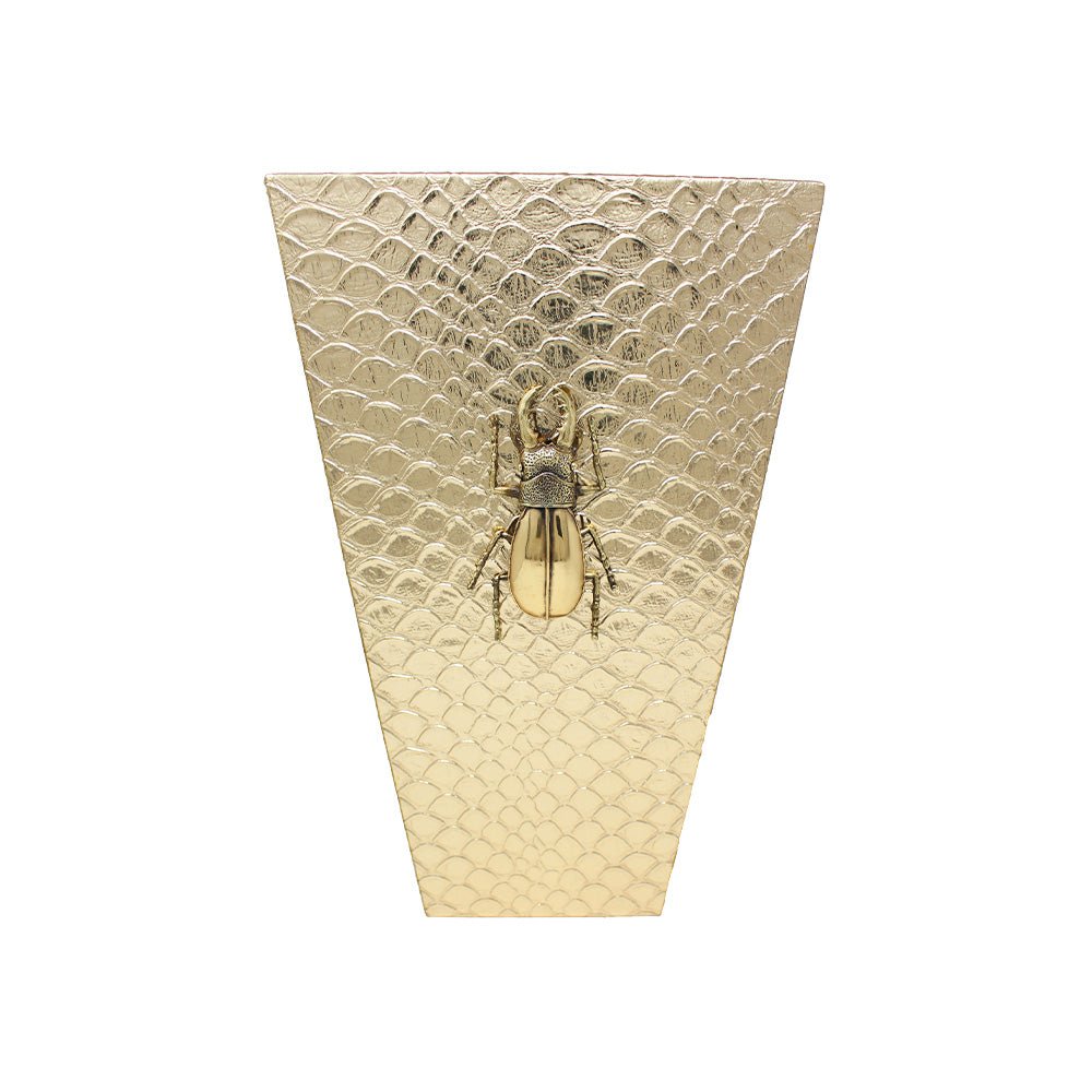 Beetle Embossed Wastebasket - LAURA CANTU JEWELRY