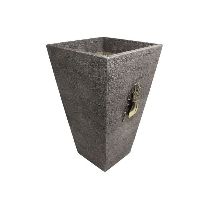 Beetle Embossed Wastebasket - LAURA CANTU JEWELRY