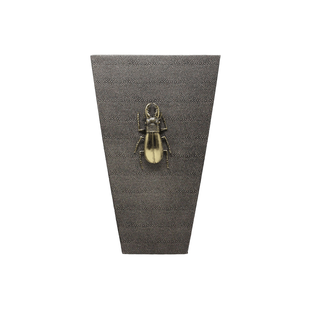 Beetle Embossed Wastebasket - LAURA CANTU JEWELRY