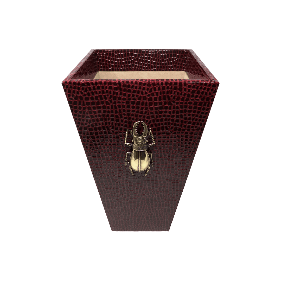 Bettle Embossed Wastebasket - LAURA CANTU JEWELRY