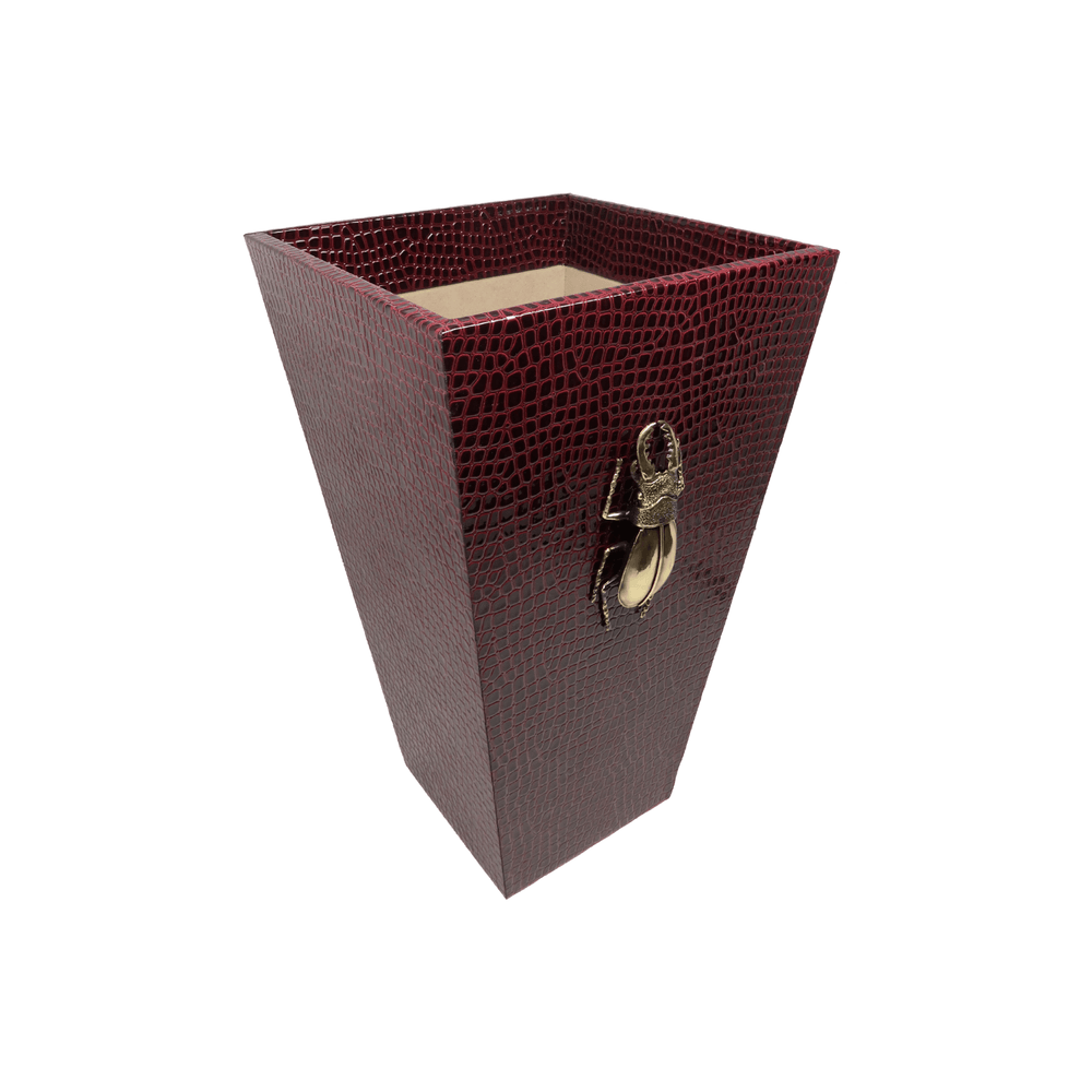 Bettle Embossed Wastebasket - LAURA CANTU JEWELRY