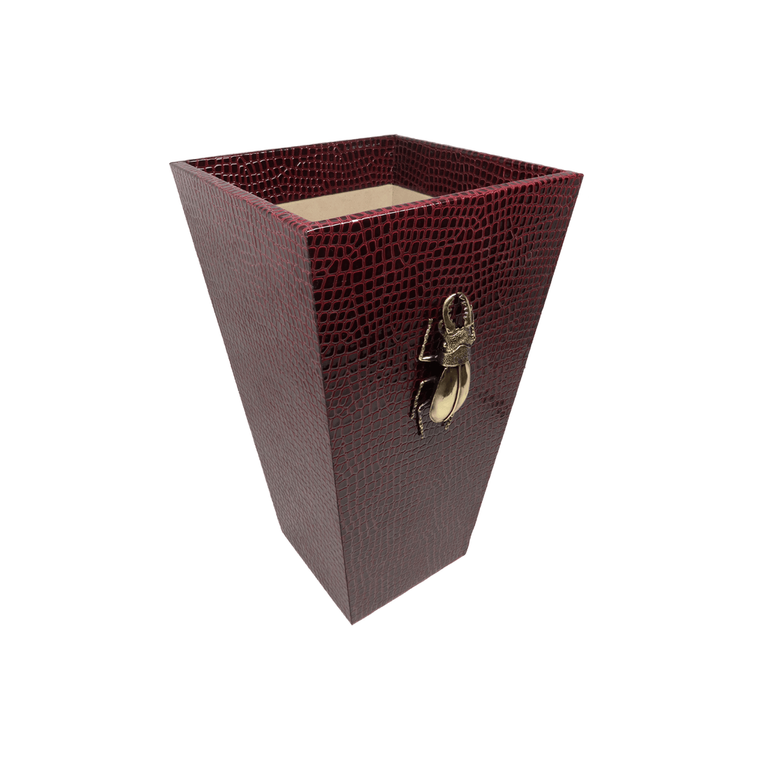Bettle Embossed Wastebasket - LAURA CANTU JEWELRY