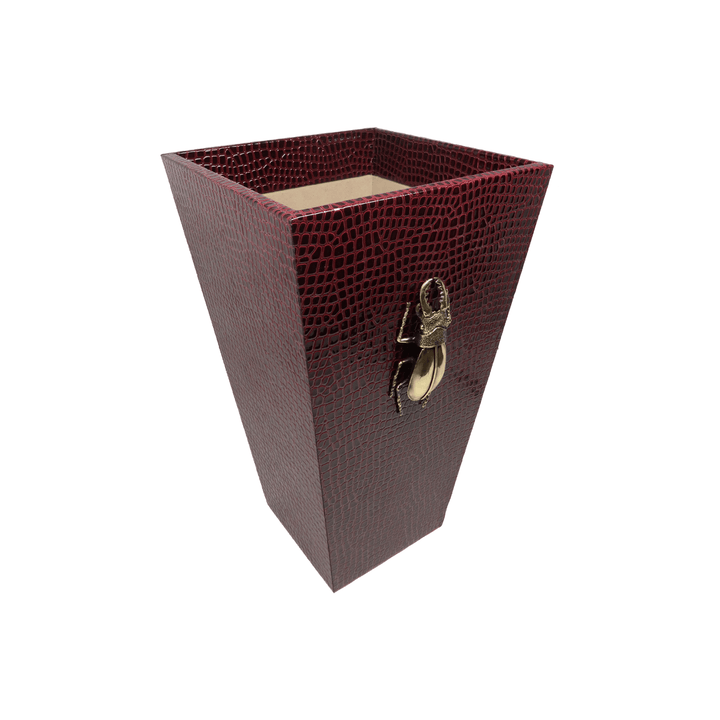 Bettle Embossed Wastebasket - LAURA CANTU JEWELRY