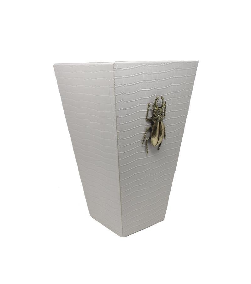 Bettle Embossed Wastebasket - LAURA CANTU JEWELRY