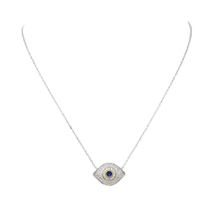 Big Cubic Zirconia Protection Eye - LAURA CANTU JEWELRY