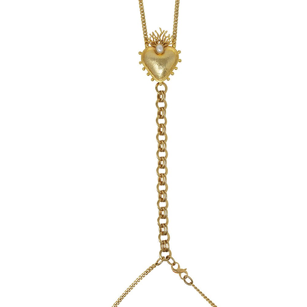 Bodychain Sacred Heart - LAURA CANTU JEWELRY