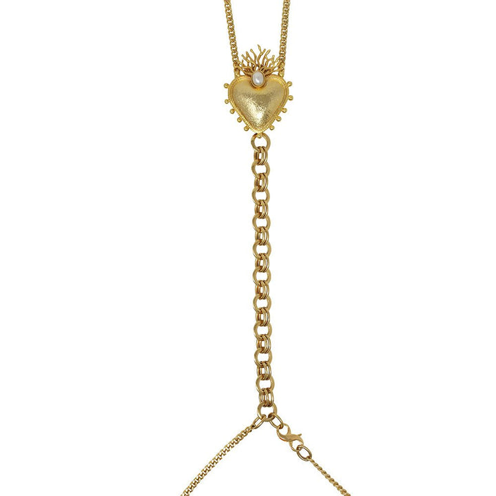 Bodychain Sacred Heart - LAURA CANTU JEWELRY