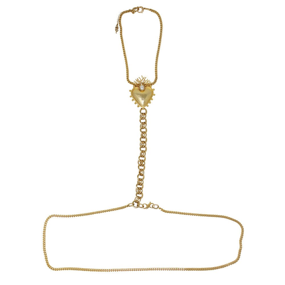 Bodychain Sacred Heart - LAURA CANTU JEWELRY