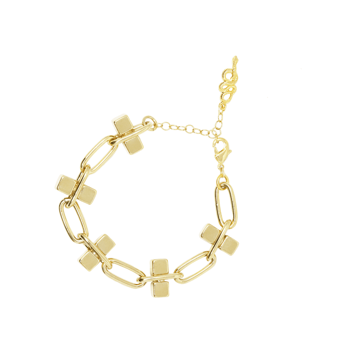 Chain Cubes Bracelet - LAURA CANTU JEWELRY