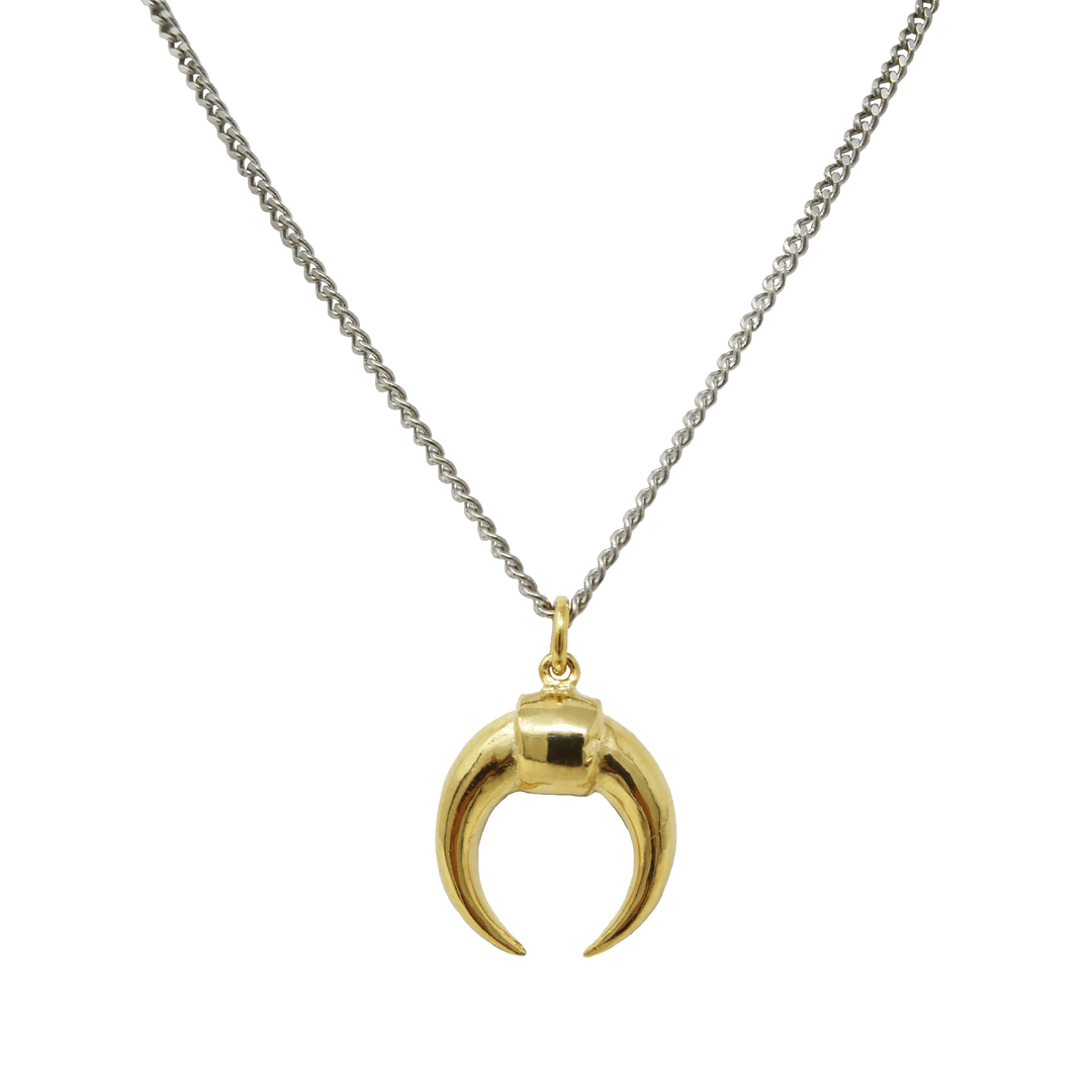 Double Horn Necklace - LAURA CANTU JEWELRY US