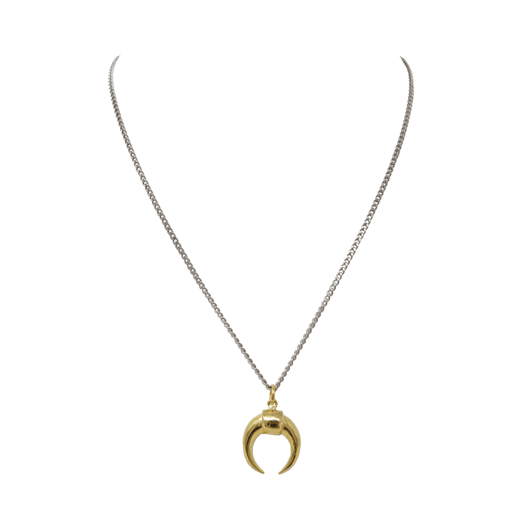 Double Horn Necklace - LAURA CANTU JEWELRY US