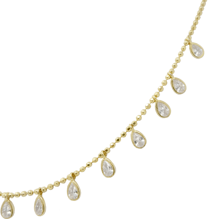 Golden Drops Necklace - LAURA CANTU JEWELRY US