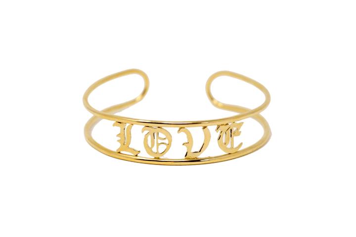 Gothic letters bracelet - LAURA CANTU JEWELRY