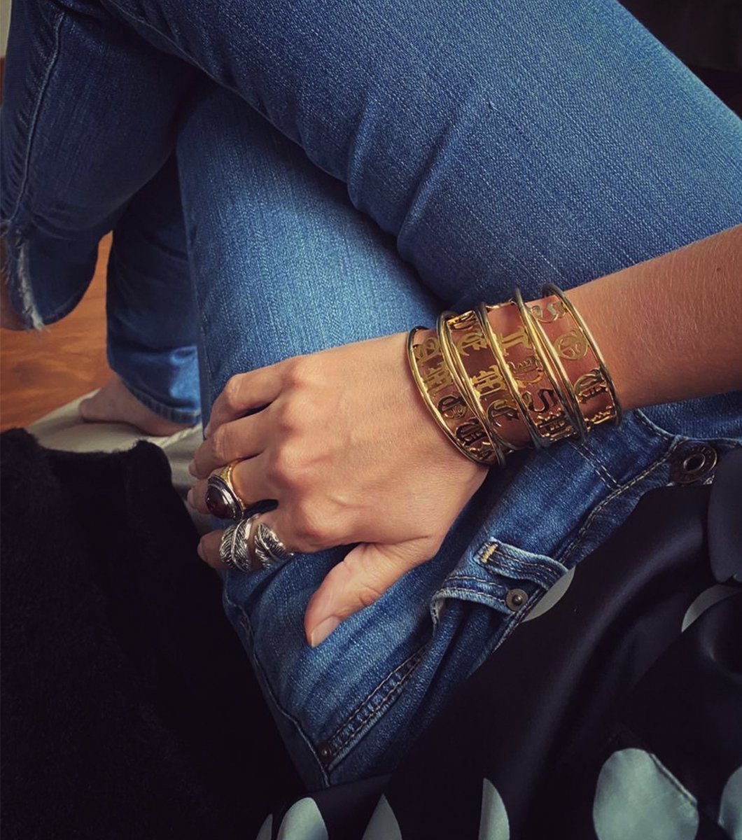 Gothic letters bracelet - Laura Cantu Jewelry - Mx