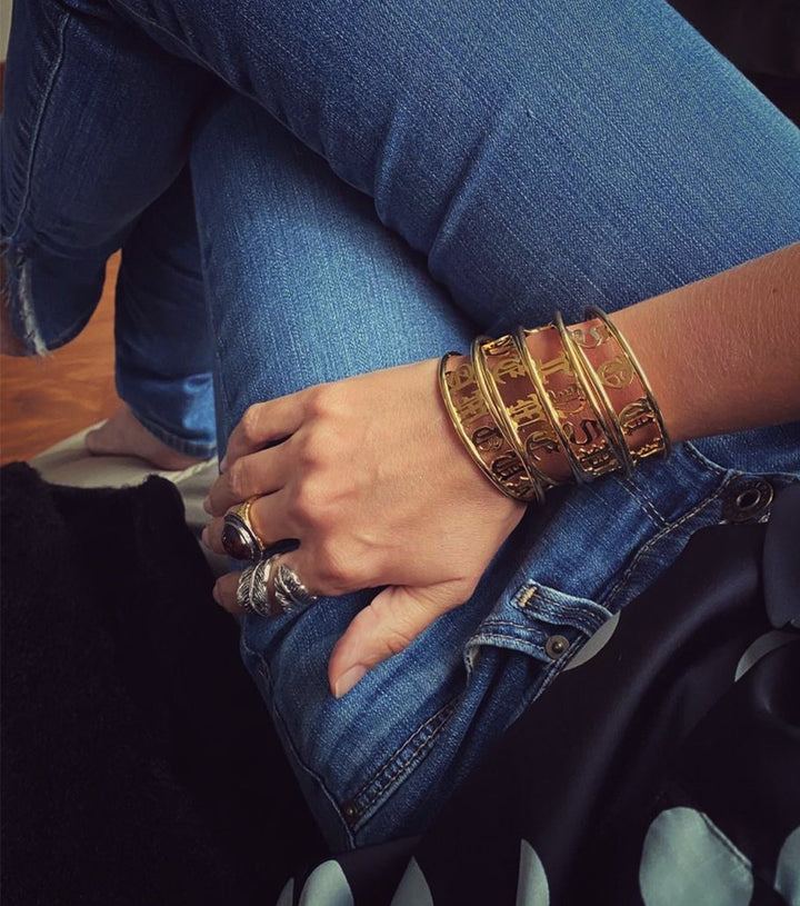 Gothic letters bracelet - Laura Cantu Jewelry - Mx