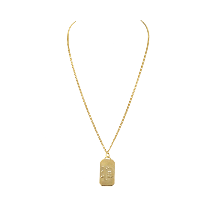 Initial Tag Necklace - LAURA CANTU JEWELRY US